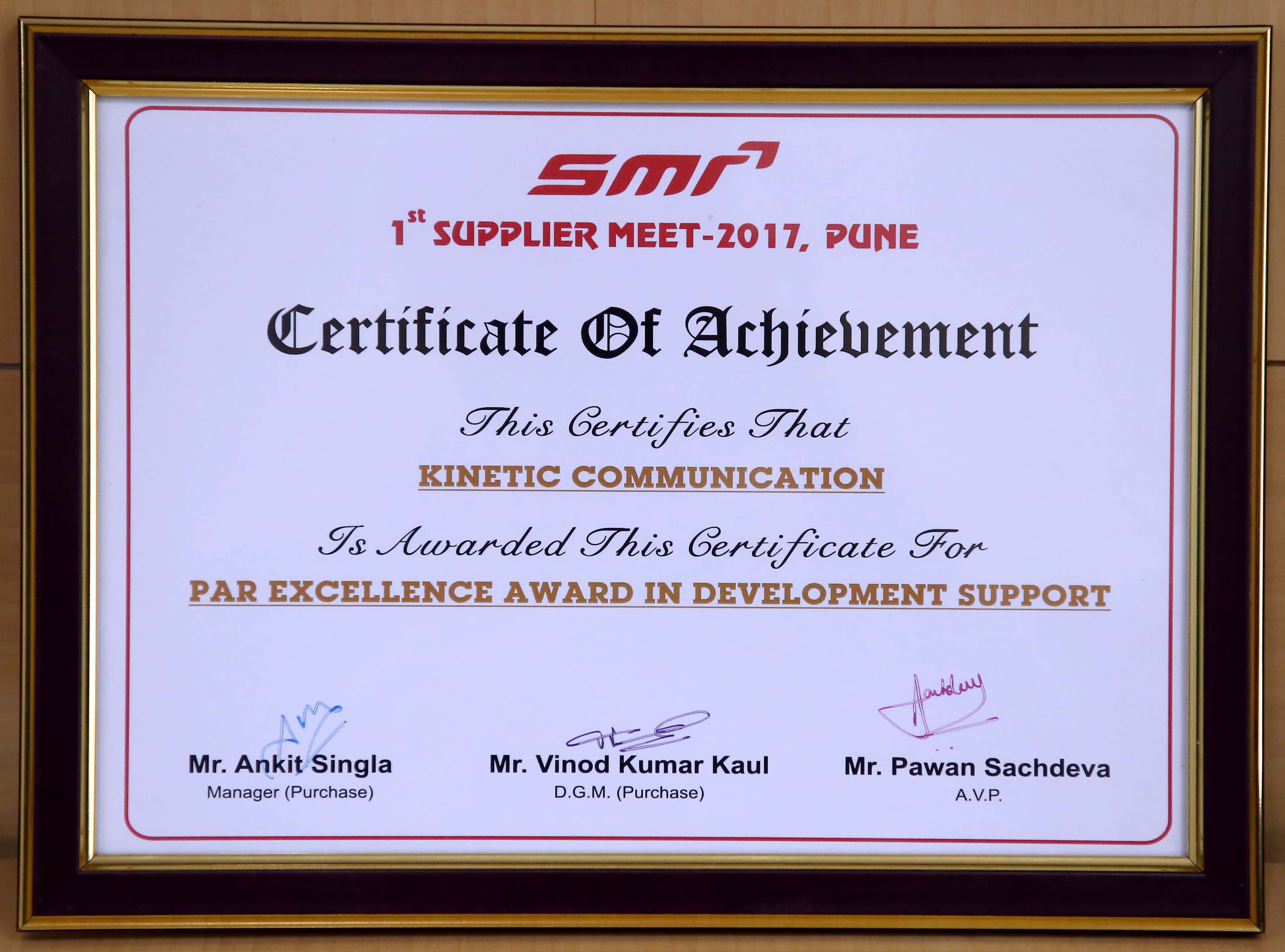 PAR Excellence Awards in Development Support